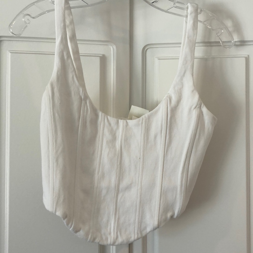 Brock Collection for H&M Cream Crop Top Size S